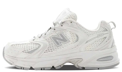 New Balance 530 - White Silver Ribbon Lace