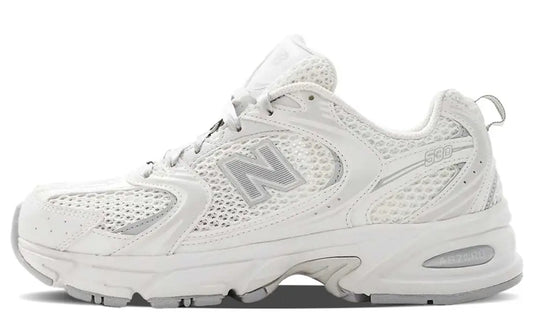 New Balance 530 - White Silver Ribbon Lace