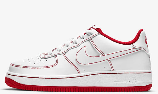 Air Force 1 -  Contrast Stitch White/University Red