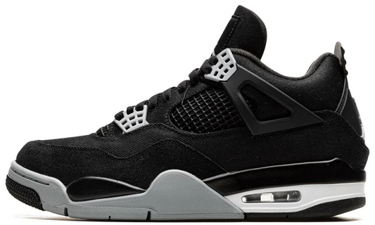 Air Jordan 4 -  Black Canvas