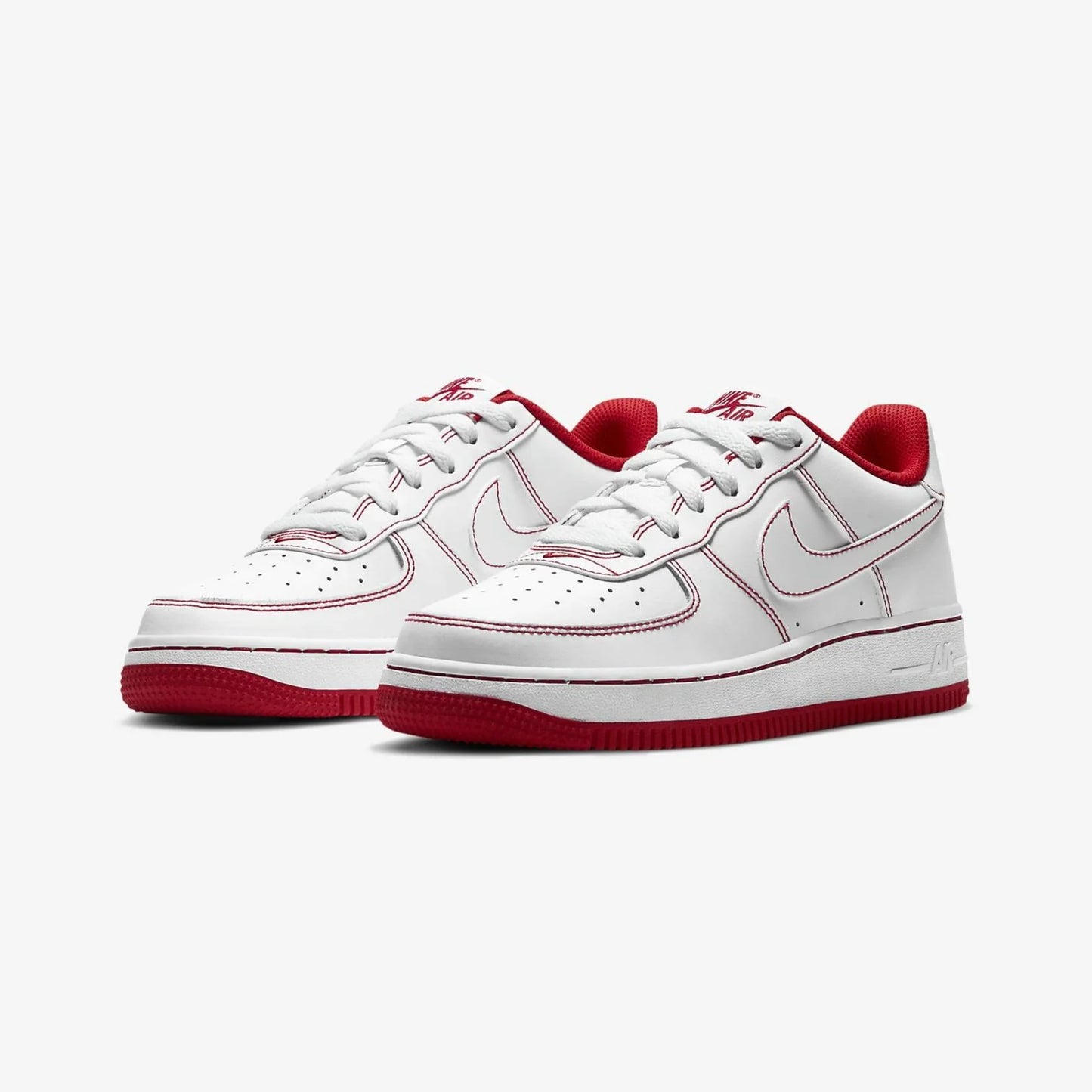 Air Force 1 -  Contrast Stitch White/University Red