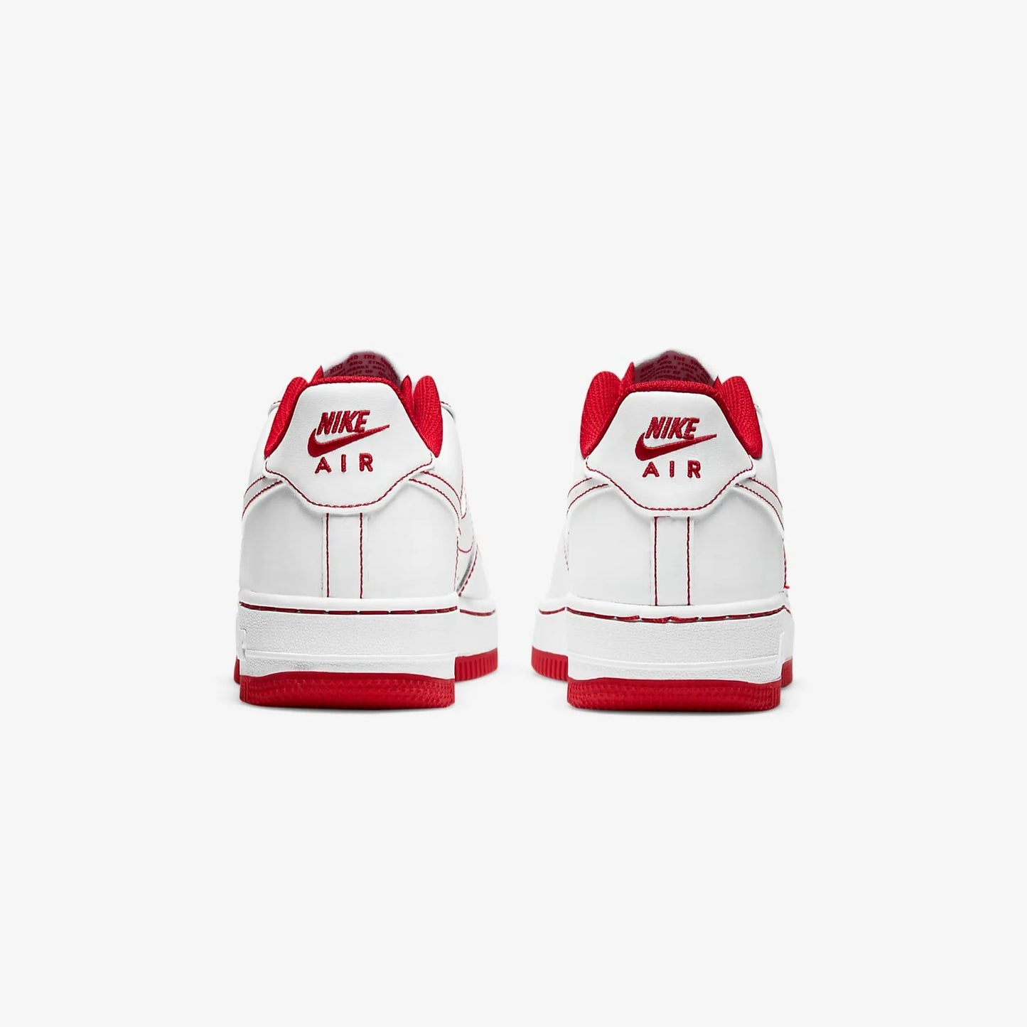 Air Force 1 -  Contrast Stitch White/University Red